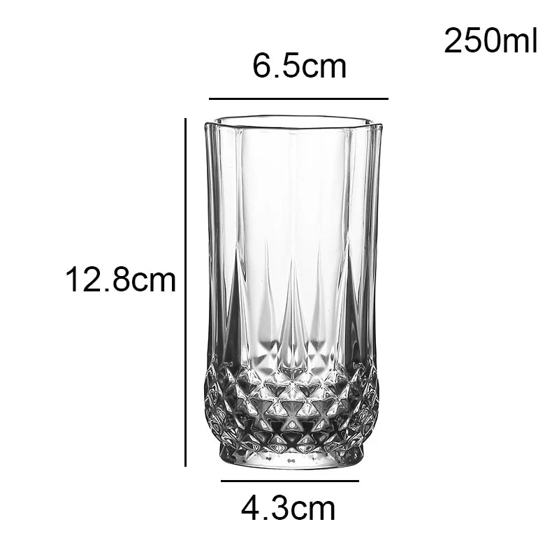 Faceted Wine Glasses