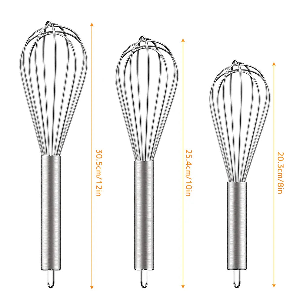 Stainless Steel Whisk Set