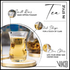 Turkish Tea Glasses, Set of 6