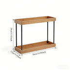 Two-Tier Bamboo Spice Rack