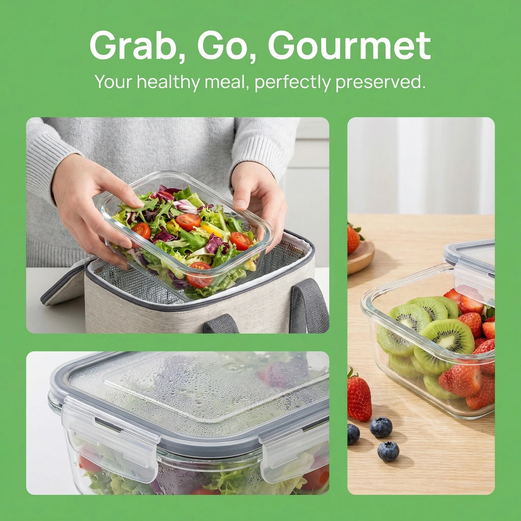Food Storage Containers, Set of 10