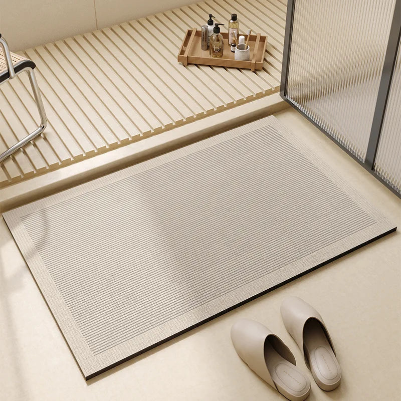 Tapis de bain super absorbant | Tapis de sol de salle de bain antidérapant à séchage rapide