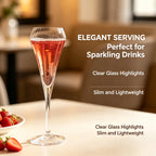 Crystal Champagne Flutes, 210ml