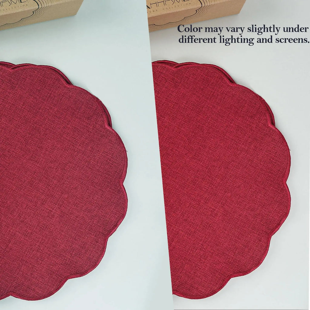 Round Linen Placemats
