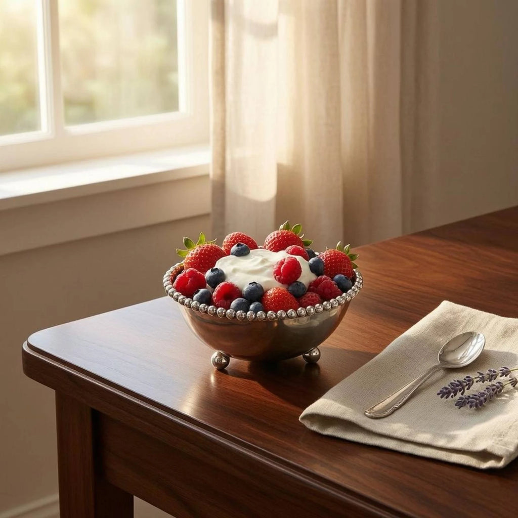 Footed Ceramic Serving Bowl