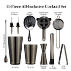 Boston cocktail shaker bar set