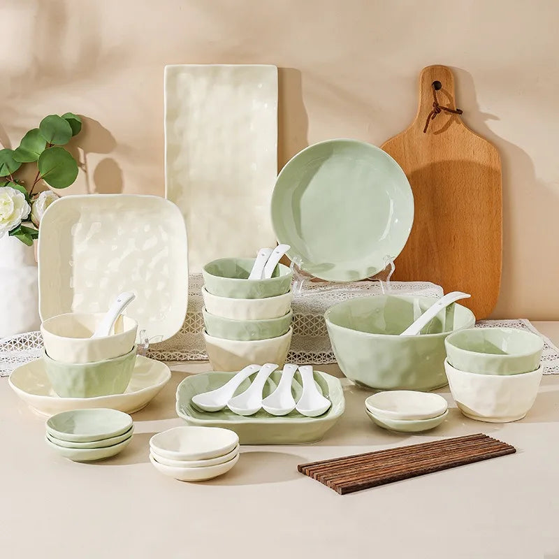 Nordic Ceramic Bowl & Dish Set