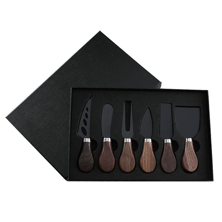 Cheese Knife Set, Walnut Handles