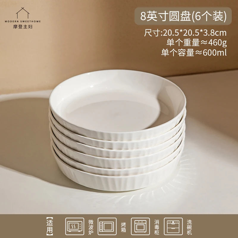 Deep Ceramic Dinner Plates