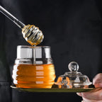 Glass Honey Pot