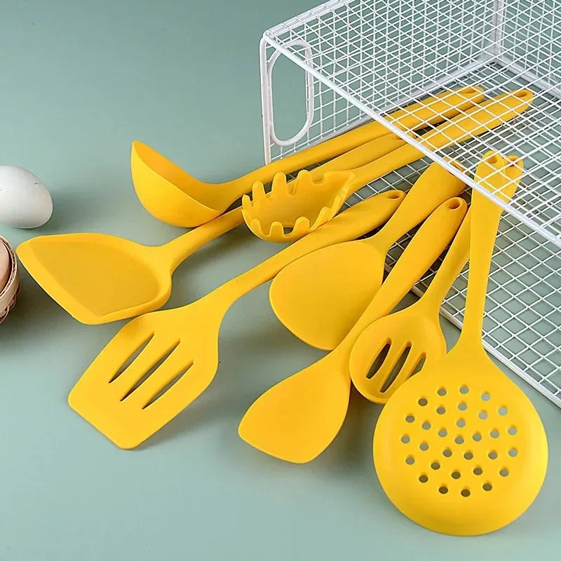 Yellow Silicone Cooking Utensils