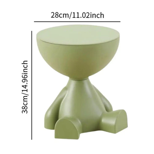 Table d'appoint Ours de dessin animé | Table basse créative moderne