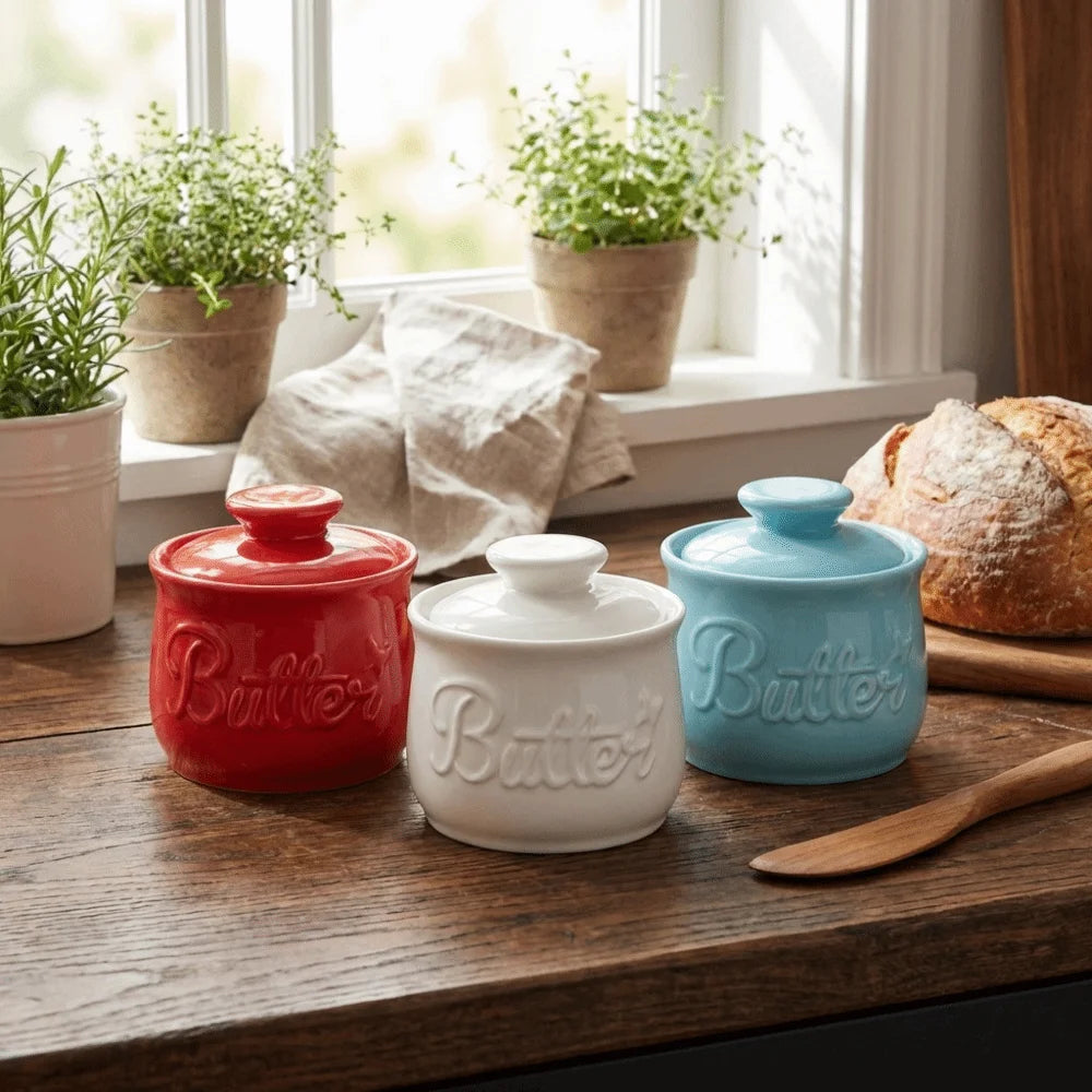 Airtight Ceramic Butter Crock