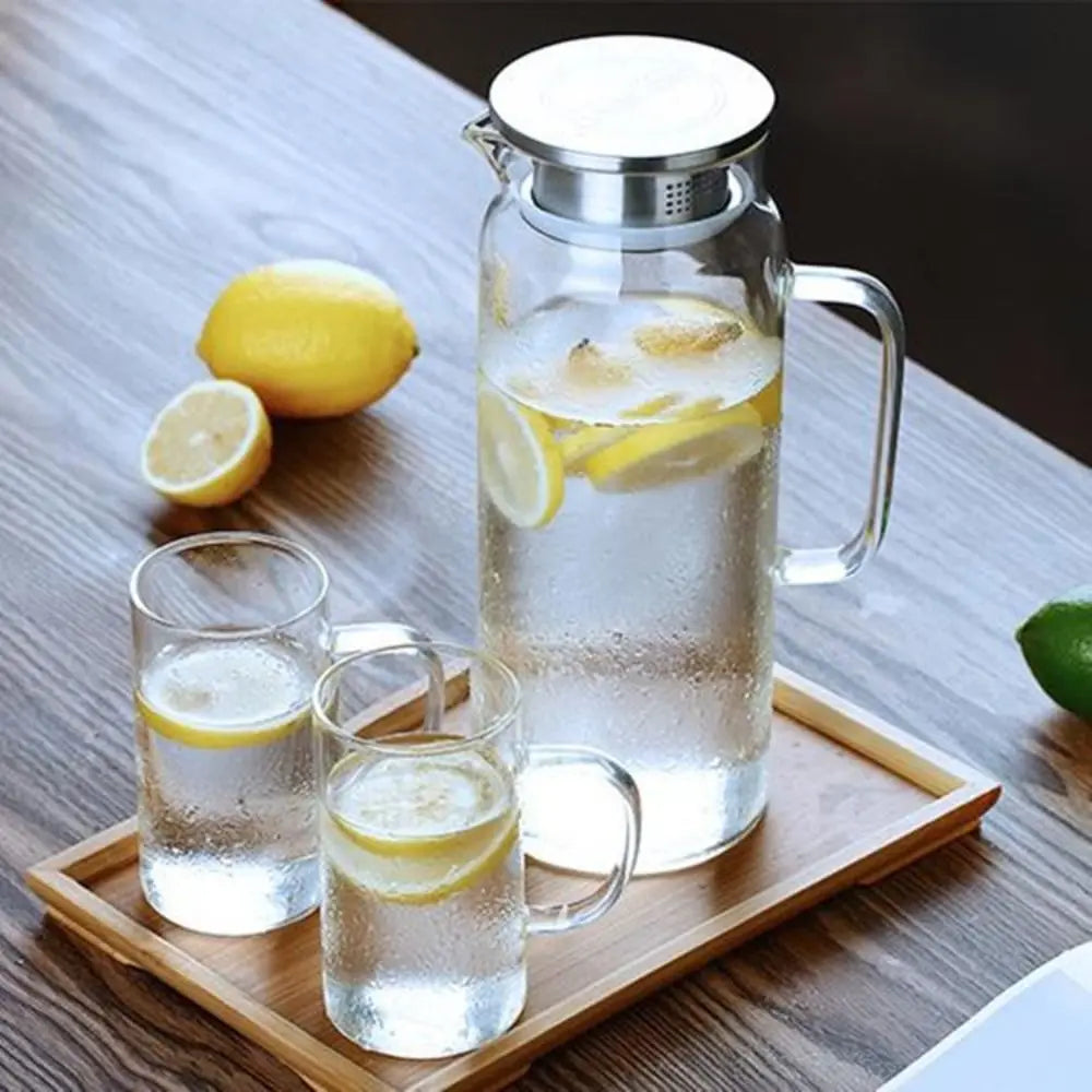 Glass Water Pitcher, 1.5L