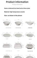 Pearl-Edge Ceramic Plates & Bowls