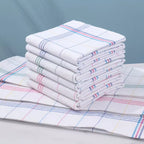 Striped Cotton Kitchen Towels, Mixed Pack