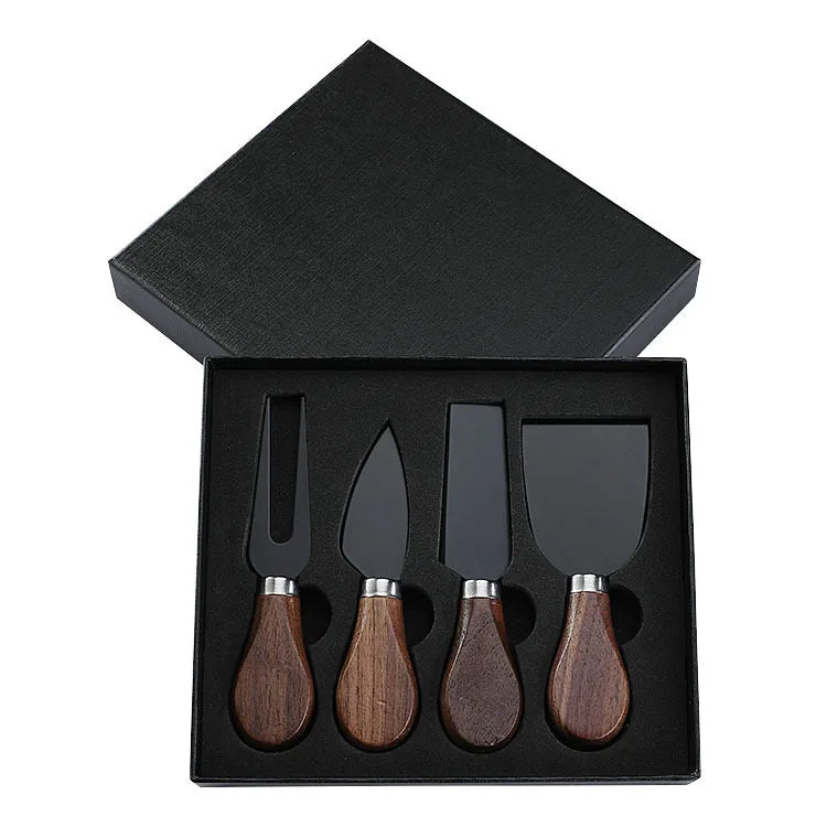 Cheese Knife Set, Walnut Handles