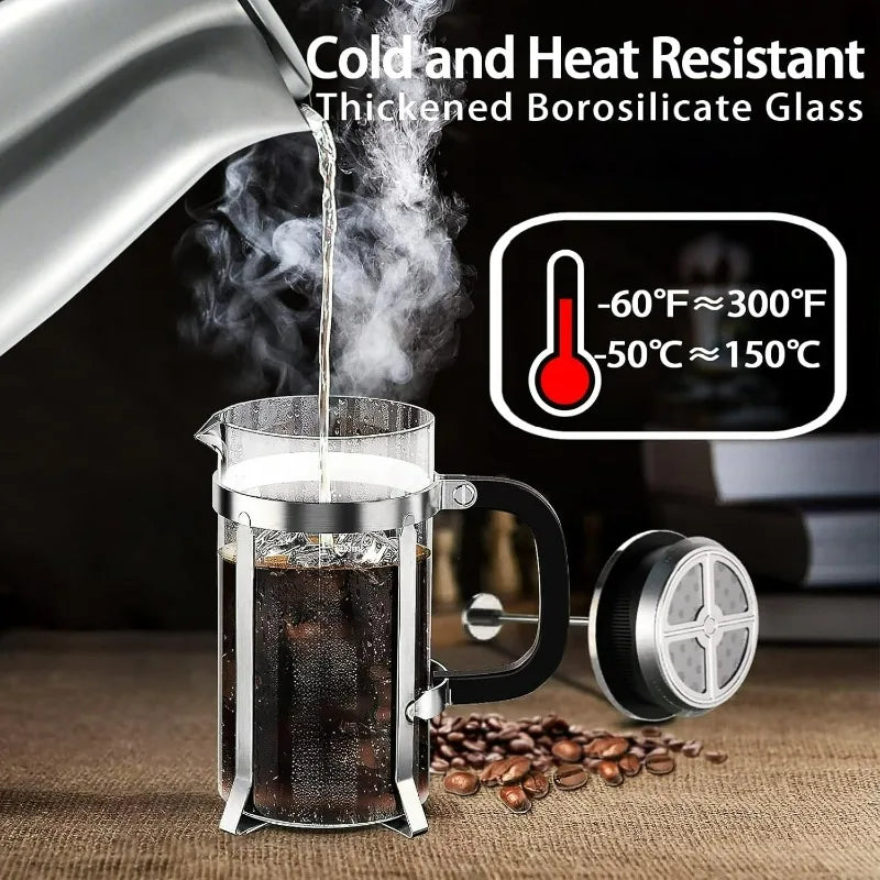 French Press with 4-Layer Filter