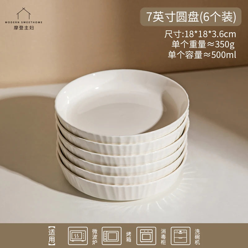 Deep Ceramic Dinner Plates