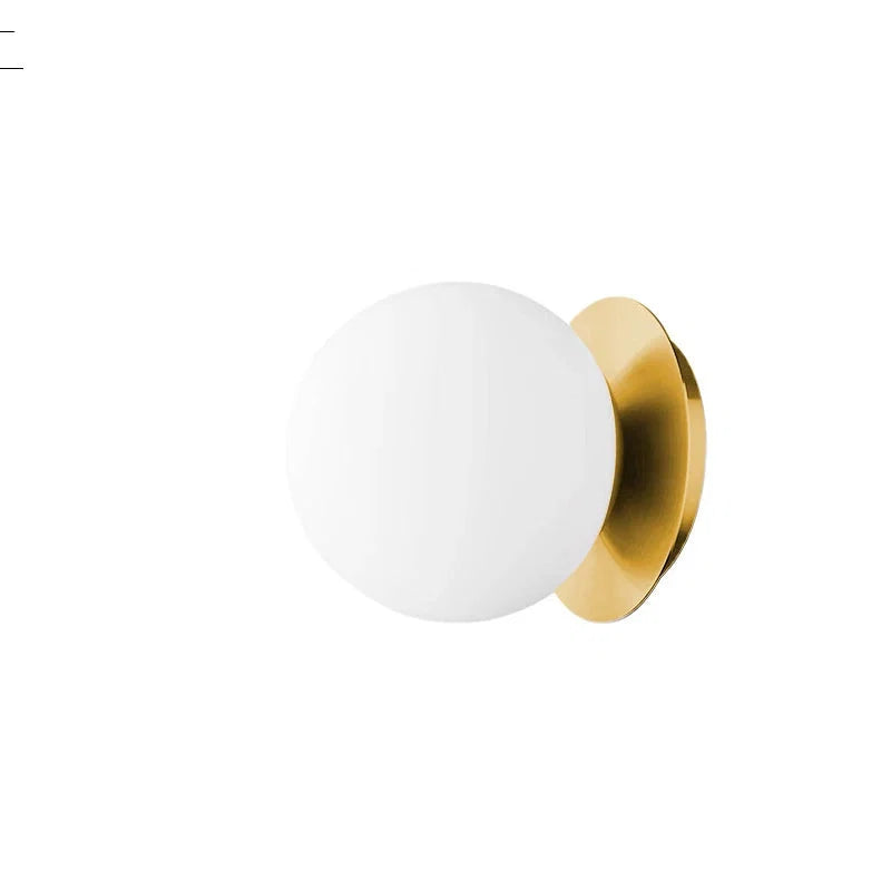 Applique murale globe Nordic | Luminaire minimaliste et moderne pour salle de bain et chambre