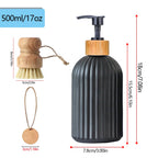 Black Soap Dispenser Set
