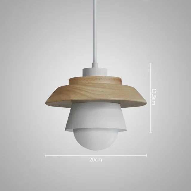 Suspension en bois nordique | Design Macaron Coloré