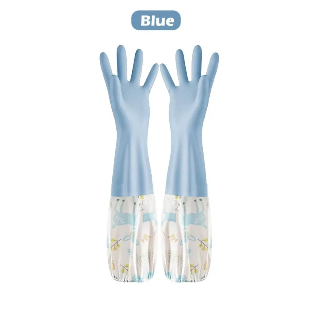 Long-Sleeve Dishwashing Gloves
