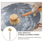 Wooden Dish Brush with Replaceable Head