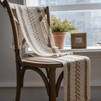 Tasselled Cotton Linen Table Runner