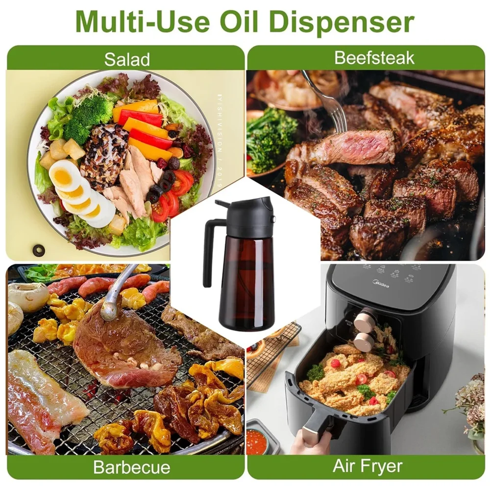 Glass Oil Dispenser and Sprayer
