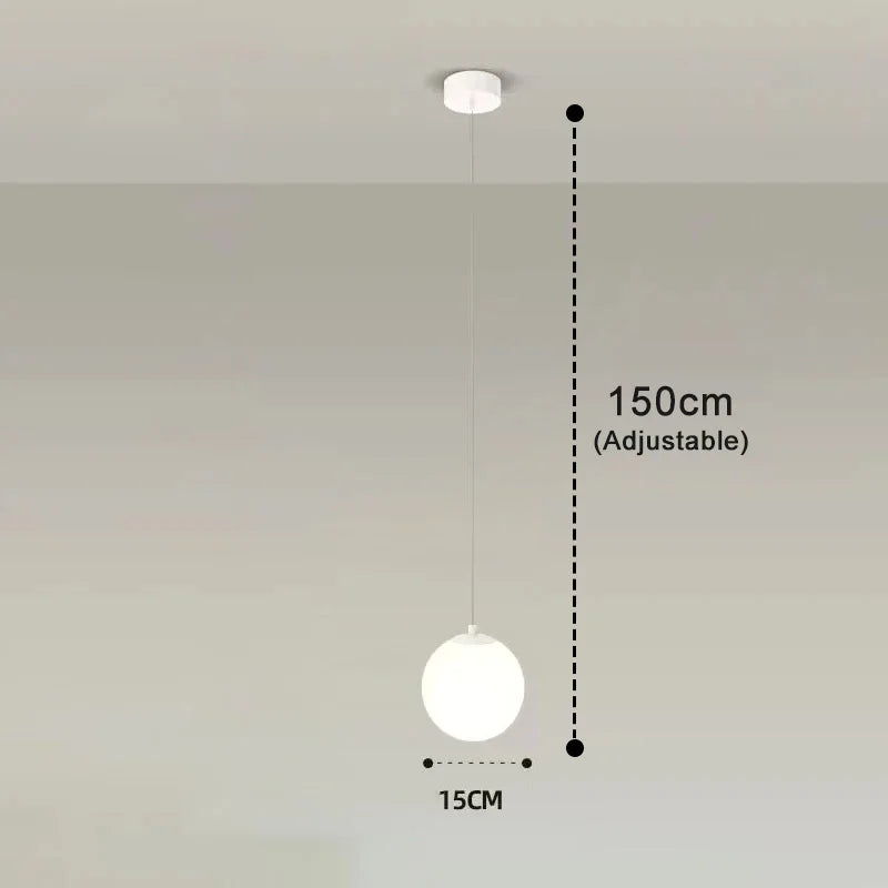 Suspension Luna | Globe en verre au design nordique moderne