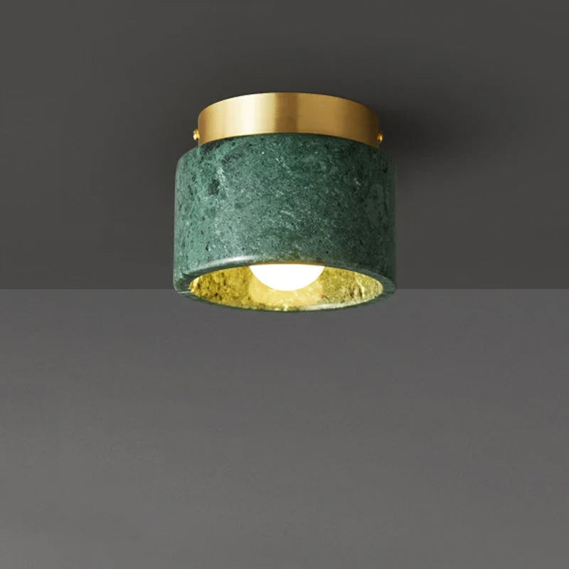 Plafonnier nordique en marbre | Downlight moderne finition pierre