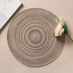 Woven Cotton-Linen Placemat & Coaster