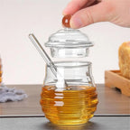 Glass Honey Pot