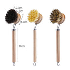 Wooden Dish Brush with Replaceable Head