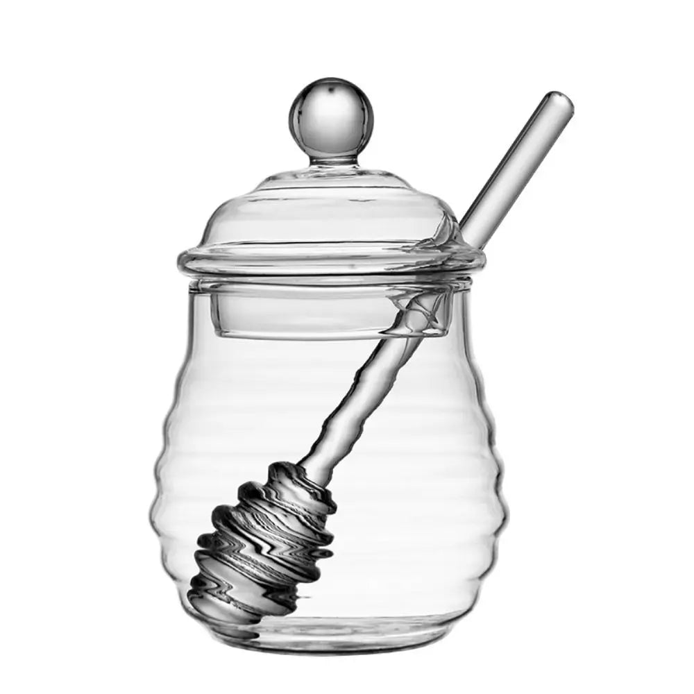 Glass Honey Pot