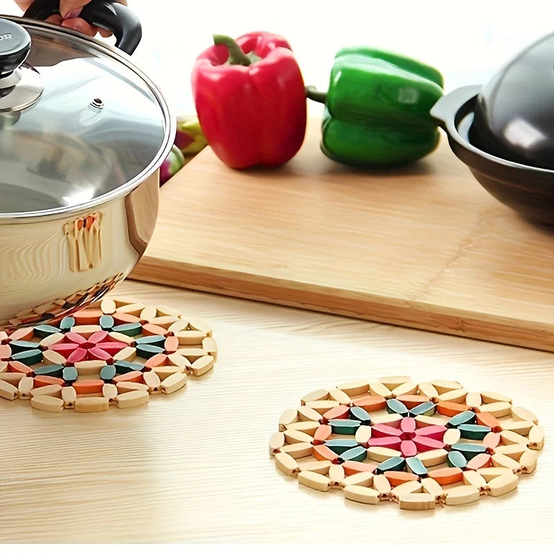 Heat-Resistant Wooden Trivet