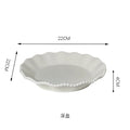Pearl-Edge Ceramic Plates & Bowls