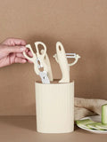 Five-Piece Knife and Scissors Set with Holder