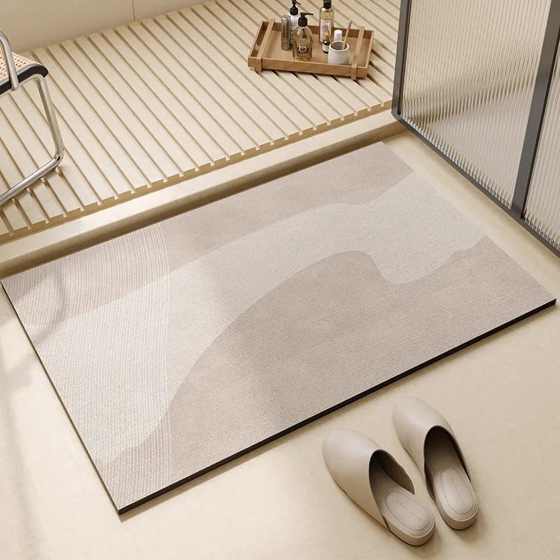 Tapis de bain super absorbant | Tapis de sol de salle de bain antidérapant à séchage rapide