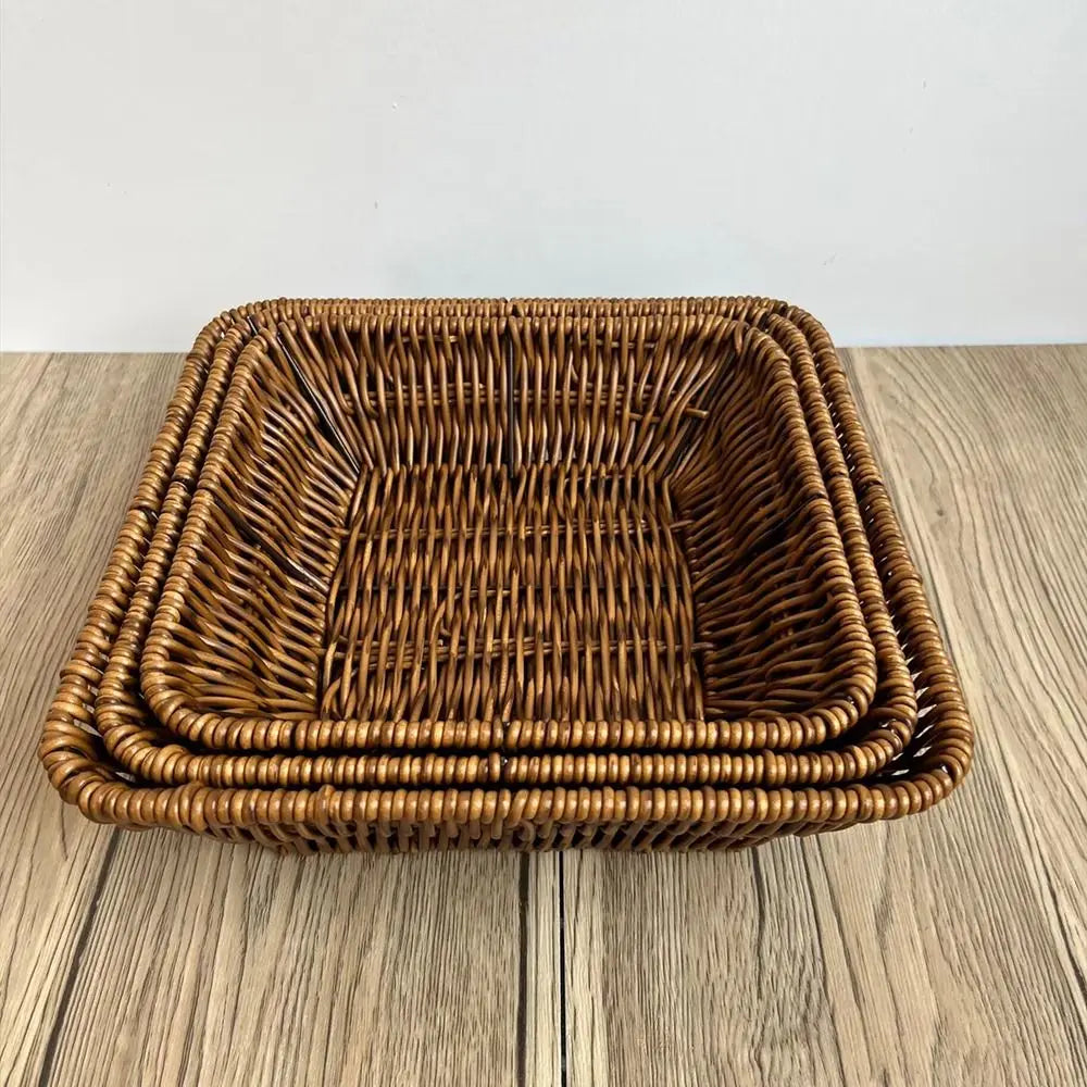 Hand-Woven Bread Tray