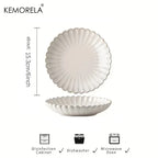 Nordic White Ceramic Dinnerware Set