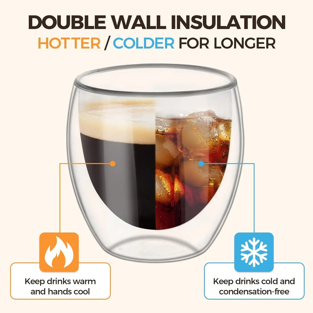 Double-Wall Glasses, Set of 6
