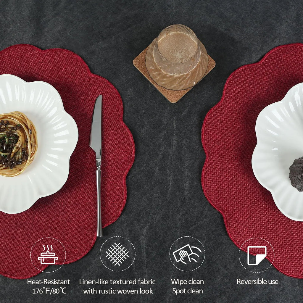 Round Linen Placemats