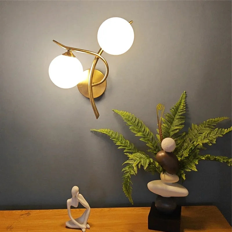 Applique Murale Lunara | Design Nordique LED Double Globe