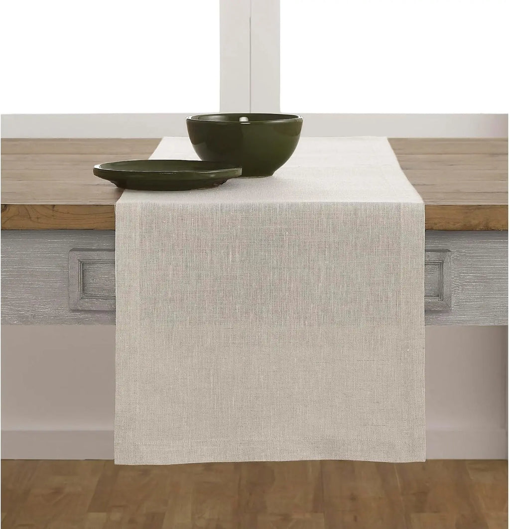 Woven Linen-Style Table Runner