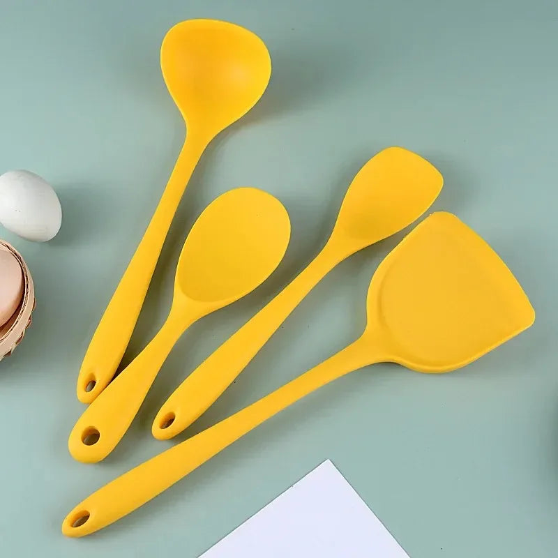 Yellow Silicone Cooking Utensils