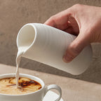 White ceramic gravy boat