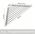 Corner Roll-Up Sink Rack