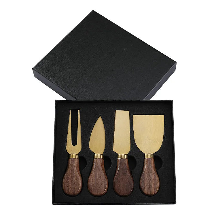 Cheese Knife Set, Walnut Handles